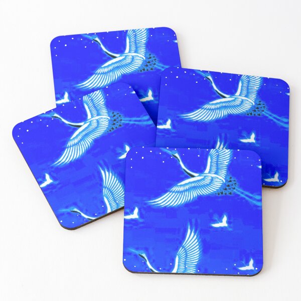 Item preview, Christmas blue cranes designed and sold by Rritu.