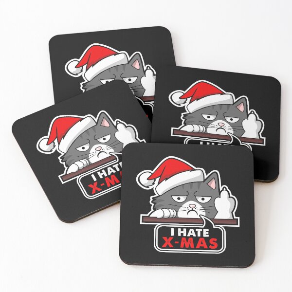 Item preview, Nope-Cat I hate x-mas designed and sold by Toony-Stuff.