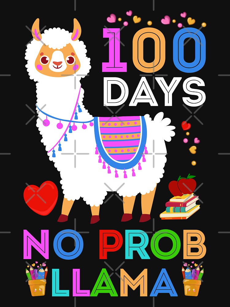 100 days of school llama