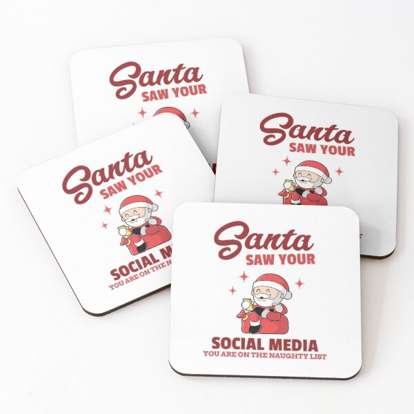 Item preview, Santa Saw Your Social Media - Christmas designed and sold by StarsForgers.