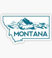 Montana Mountains Sticker