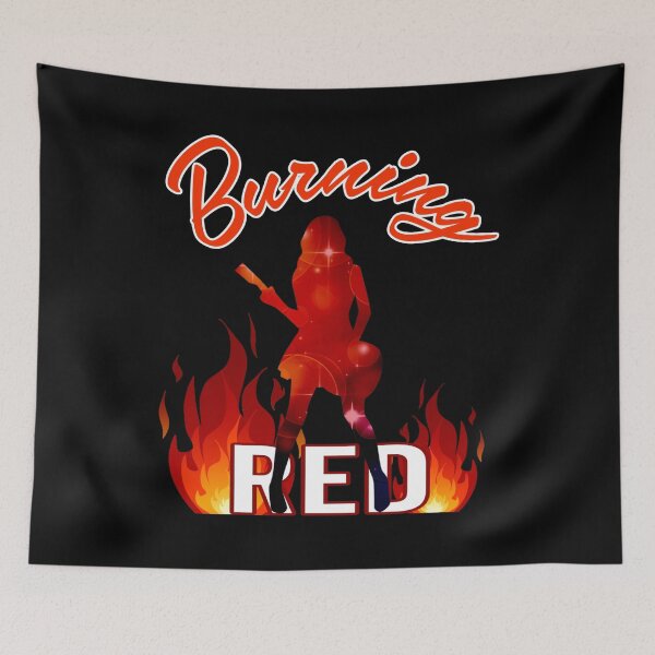 Item preview, fire, fiery red, red, red guitar, color red designed and sold by efenem.