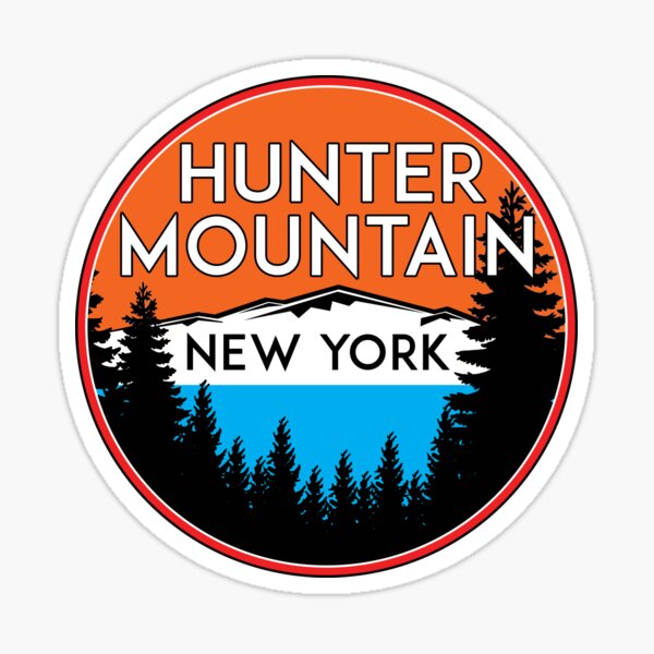 "SKIING HUNTER MOUNTAIN NEW YORK SKI SNOWBOARD SKIER 2" Sticker for