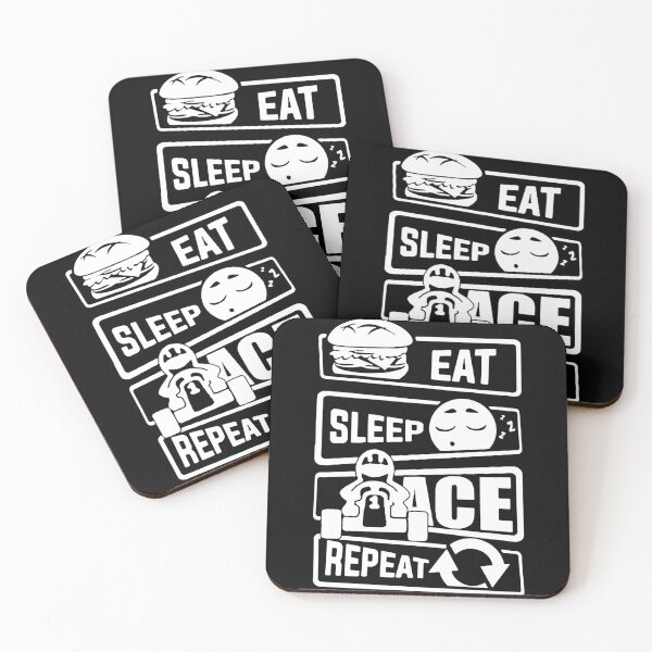 Artikelvorschau, Eat Sleep Ace Repeat Love Racing Car Gaming Love Chess Art Design Happy Apparel Essential Inspiration Joy Mood Funny entworfen und verkauft von DesignByHeartUK.