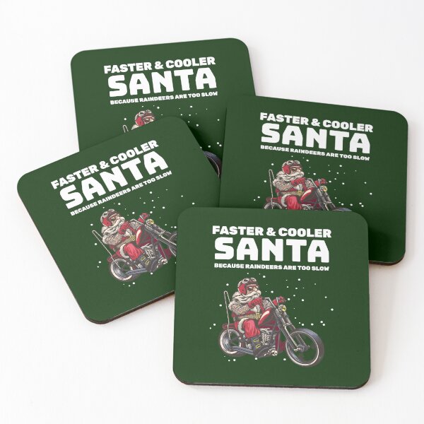 Item preview, Faster Cooler Santa - Biker designed and sold by StarsForgers.
