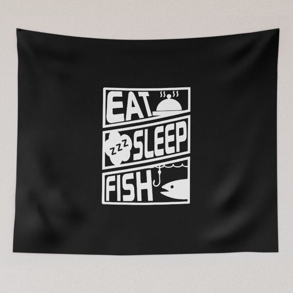 Item preview, Eat Sleep Fishing Love Fishing Born to Fish Gift Premium Apparel Funny Holiday Xmas designed and sold by DesignByHeartUK.
