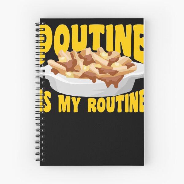 Aperçu de l'œuvre Poutine est ma routine |Funny Canadian Foodie créée et vendue par footlak7.
