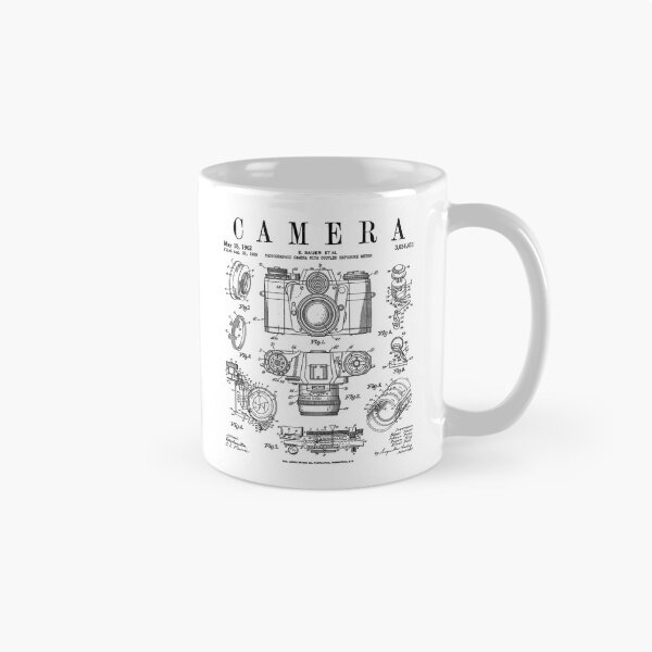 Aperçu de l'œuvre Appareil photo photographique vintage classique brevet dessin imprimé créée et vendue par GrandeDuc.
