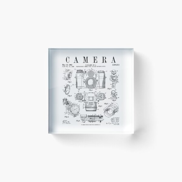 Item preview, Photography Camera Vintage Classic Patent Drawing Print designed and sold by GrandeDuc.