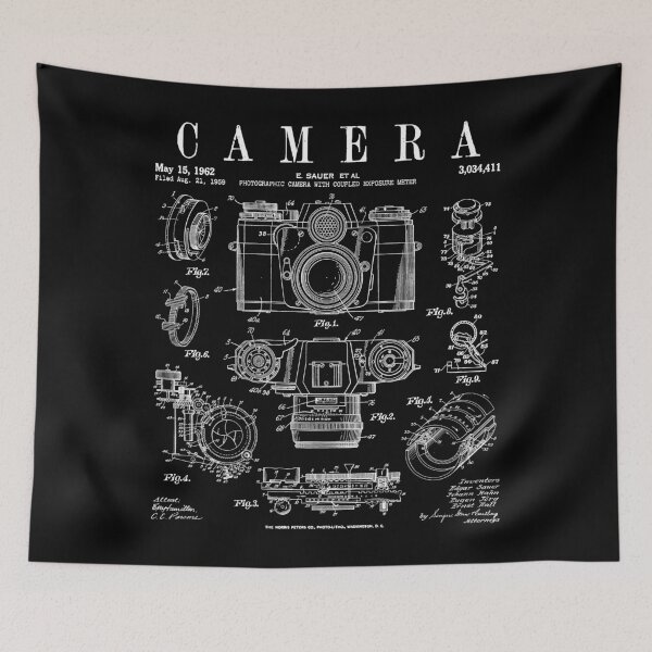 Item preview, Photography Camera Vintage Classic Patent Drawing Print designed and sold by GrandeDuc.