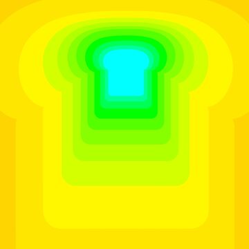 Artwork thumbnail, 60's/70's Toast Retro Pattern Yellow by CreatorJam