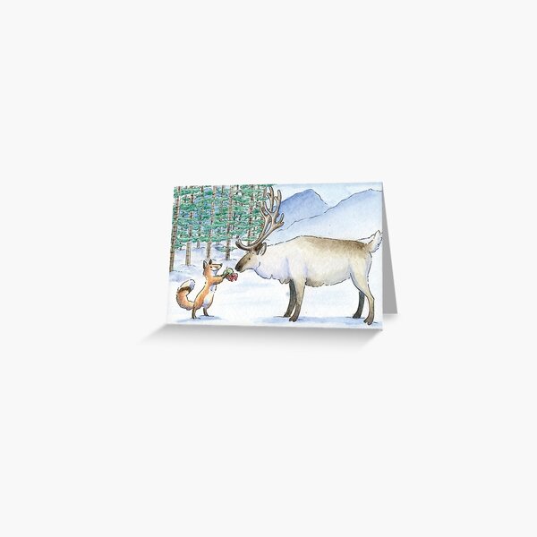 Gift for a Reindeer Greeting Card