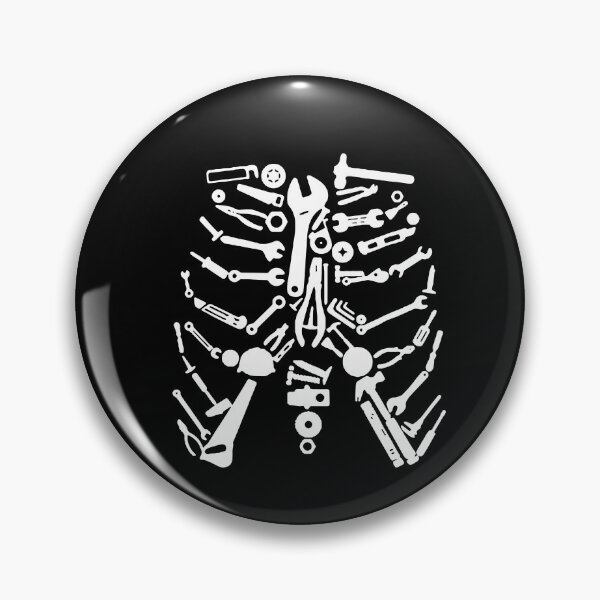 Item preview, Mechanic Funny Trade Ribs Chest Tools Body Hammer Screw Per Hour Art Design Happy Apparel Essential Inspiration Joy Mood Funny designed and sold by DesignByHeartUK.