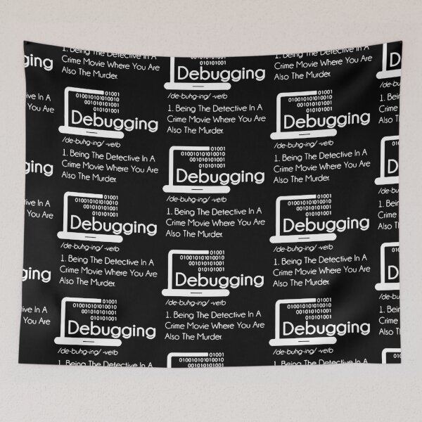 Item preview, Funny Debugging Defination Programmer Java C++ Choose Your option Python Love Art Design Happy Apparel Essential Inspiration Joy Mood Funny Cat designed and sold by DesignByHeartUK.
