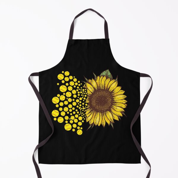 Item preview, Softball ball sunflower wallpaper designed and sold by lauricecmd.