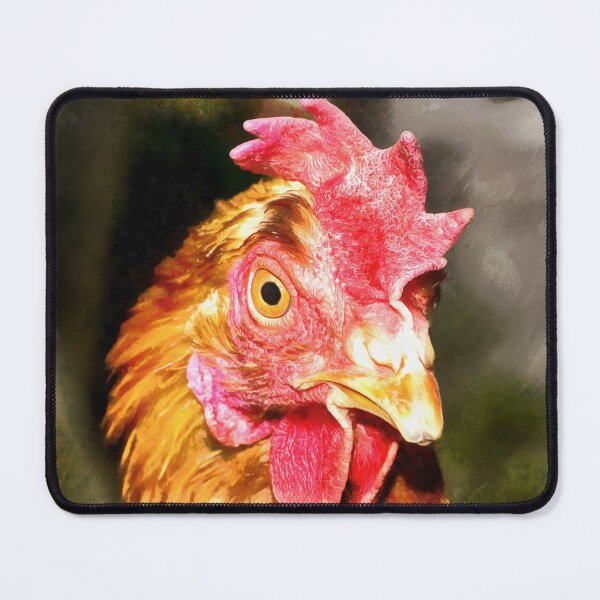 Item preview, Chicken Head Portrait designed and sold by FOLK ART FUSION by heidiannemorris.
