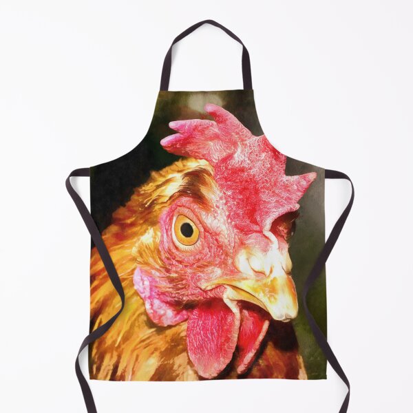 Item preview, Chicken Head Portrait designed and sold by FOLK ART FUSION by heidiannemorris.
