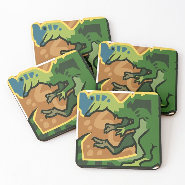 Item preview, Dinosquares: Dilophosaurus designed and sold by idrawsdinosaurs.