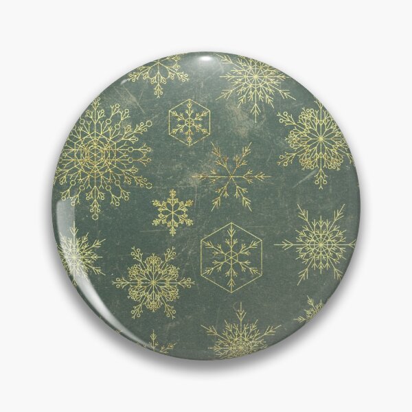 Item preview, Copos de nieve verdes y dorados designed and sold by Versatill.