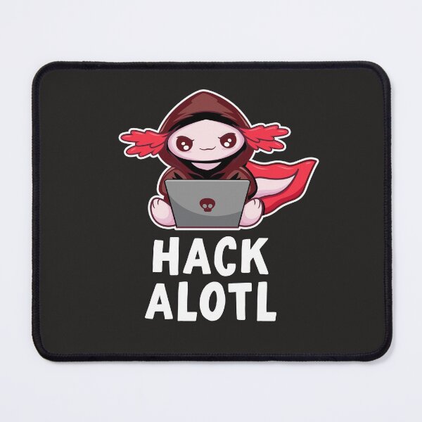 Item preview, Funny Hacker Axolotl Computer Coder Geek - Kawaii Salamander designed and sold by propellerhead.