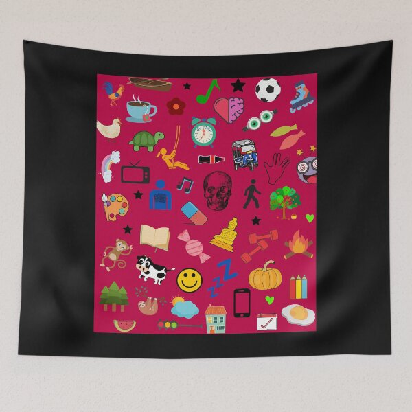 Item preview, Colorful Abstract Geometric Flamboyant Pattern  designed and sold by DoherDesigns.