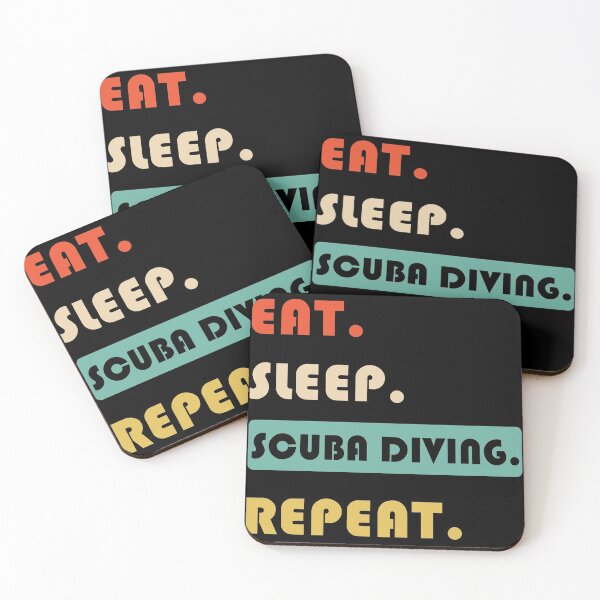 Item preview, EAT SLEEP SCUBA DIVING REPEAT designed and sold by lauricecmd.