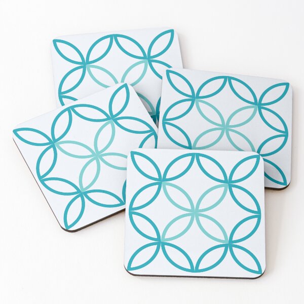 Item preview, Geometric Pattern: Circle Nested Outline: Pacifica designed and sold by Red Wolf.