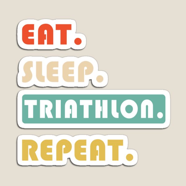 Item preview, EAT SLEEP TRIATHLON REPEAT designed and sold by lauricecmd.