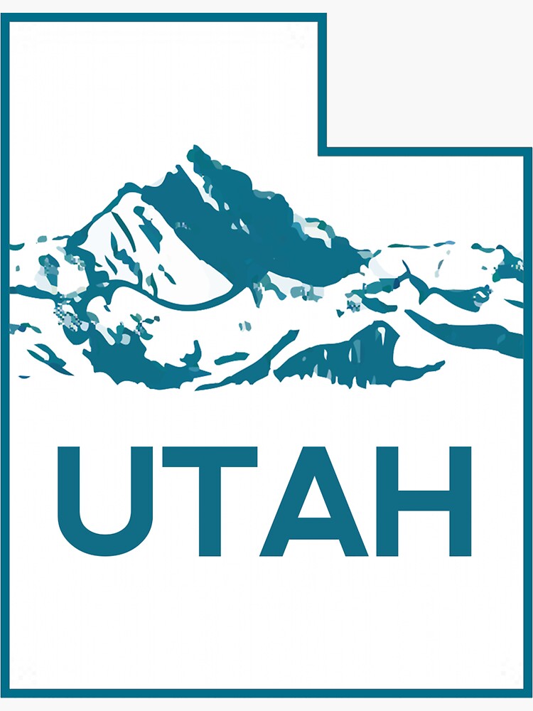 "Utah Mountains" Sticker for Sale by baileymincer Redbubble