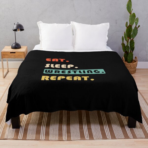 Item preview, EAT SLEEP WRESTLING REPEAT designed and sold by lauricecmd.