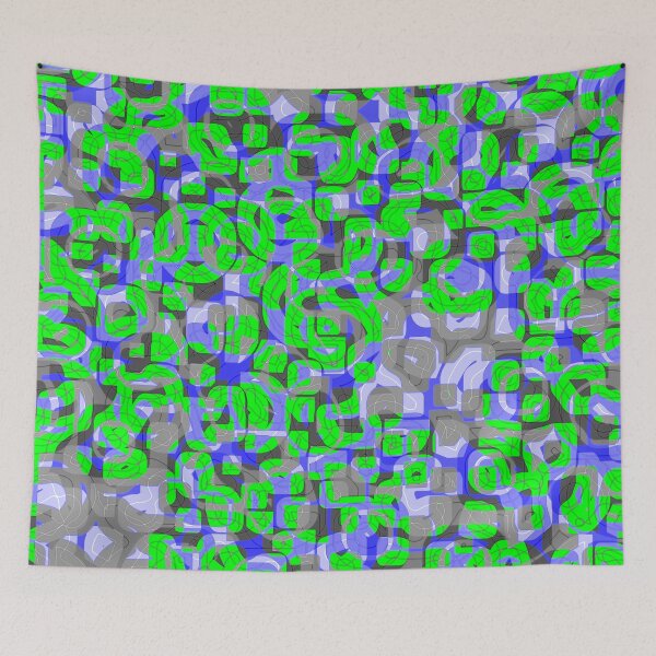 Item preview, crypto jungle - abstract pattern designed and sold by Xdelacra.