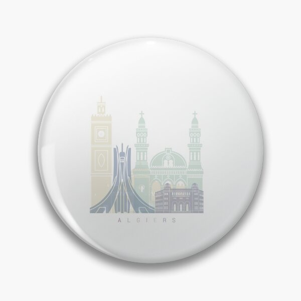 Item preview, ALGIERS  SKYLINE POSTER PASTEL designed and sold by paulrommer.