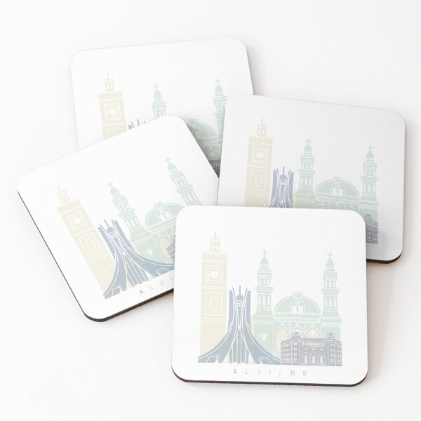 Item preview, ALGIERS  SKYLINE POSTER PASTEL designed and sold by paulrommer.