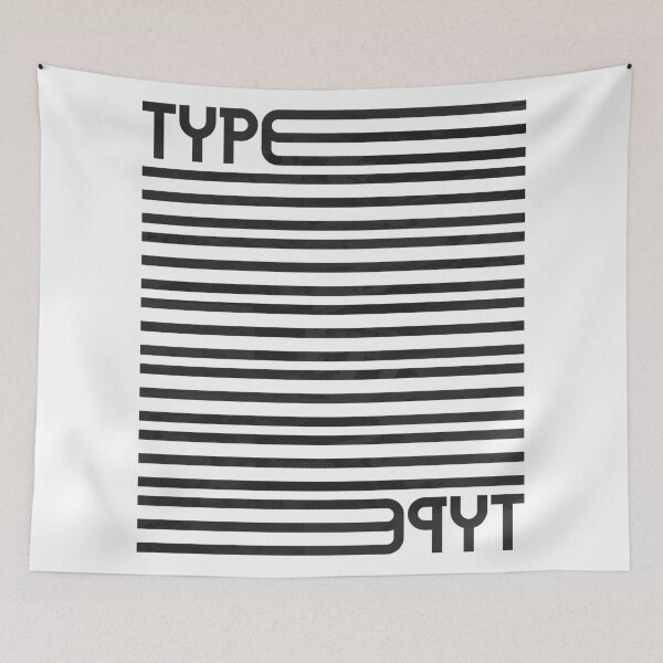 Item preview, Type Stripes (Black) designed and sold by John Uttley.