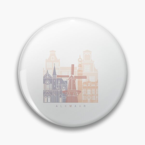 Item preview, ALKMAAR SKYLINE POSTER PASTEL designed and sold by paulrommer.