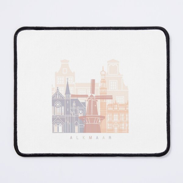 Item preview, ALKMAAR SKYLINE POSTER PASTEL designed and sold by paulrommer.