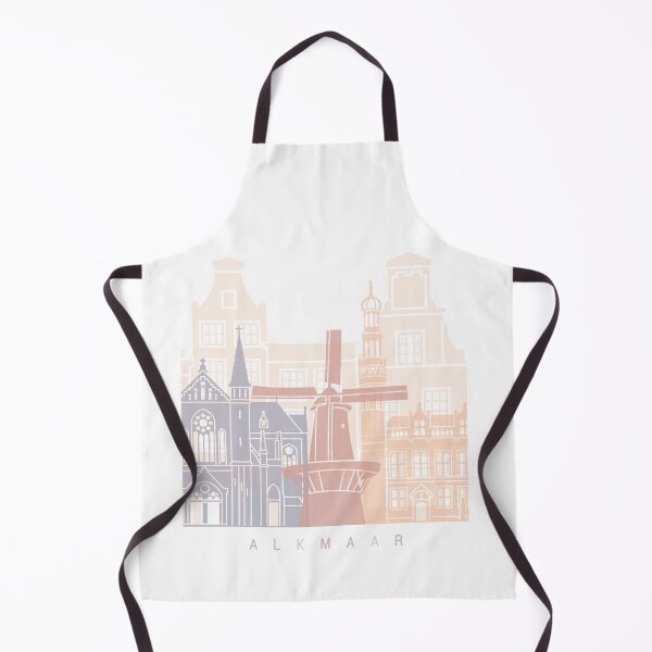 Item preview, ALKMAAR SKYLINE POSTER PASTEL designed and sold by paulrommer.