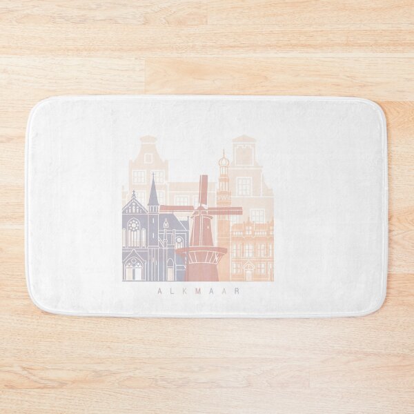 Item preview, ALKMAAR SKYLINE POSTER PASTEL designed and sold by paulrommer.