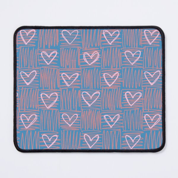 Item preview, Soft pastel checkered cute heart pattern designed and sold by IevaLiART.