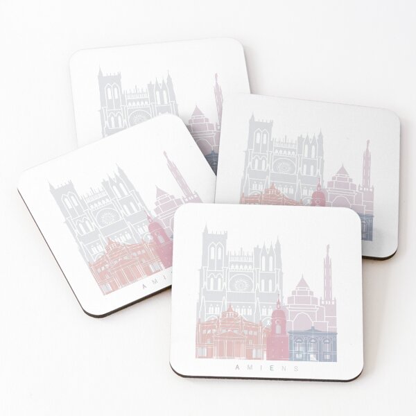 Item preview, AMIENS SKYLINE POSTER PASTEL designed and sold by paulrommer.