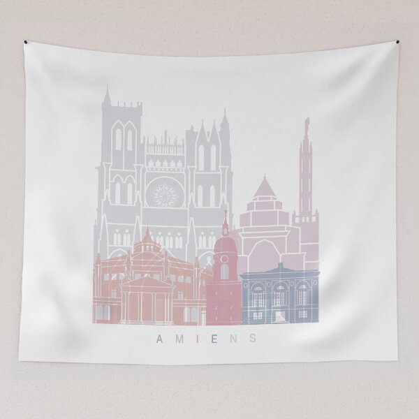 Item preview, AMIENS SKYLINE POSTER PASTEL designed and sold by paulrommer.