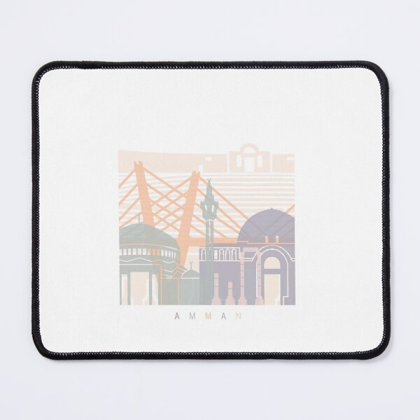 Item preview, AMMAN SKYLINE POSTER PASTEL designed and sold by paulrommer.