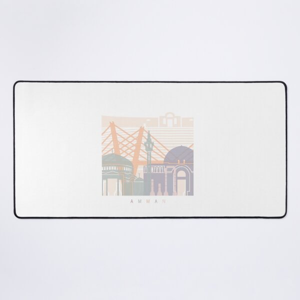 Item preview, AMMAN SKYLINE POSTER PASTEL designed and sold by paulrommer.