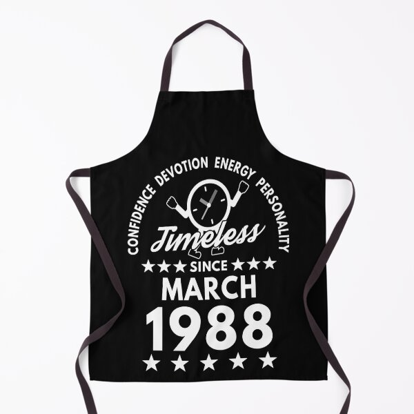 Item preview, March Birthday Timeless Person - 1988 - White Text designed and sold by MoonsmileProd.