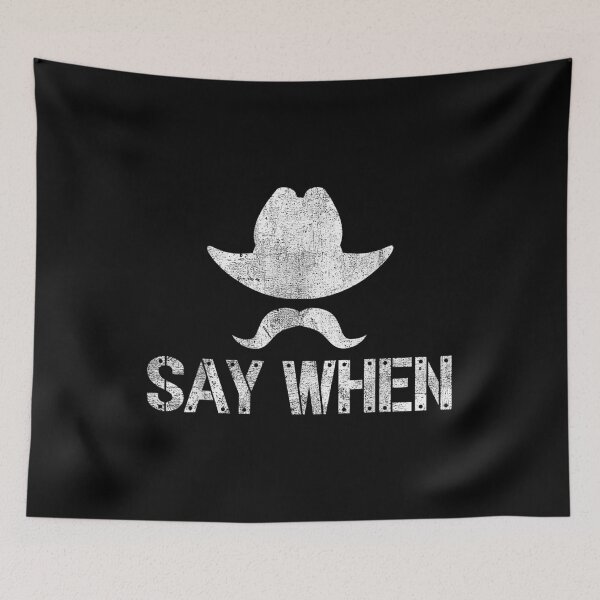 Item preview, Say When I'm Your Huckleberry Funny Western Mustache Vintage designed and sold by ToddJJJ.