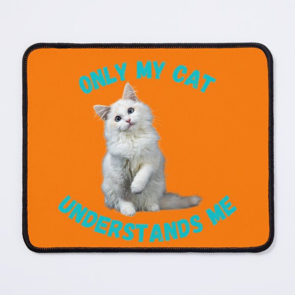 Item preview, Only My Cat Understands Me White Turkish Angora In Orange designed and sold by LuckyKermit.