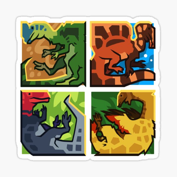 Item preview, Dinosquares: Theropod Collection designed and sold by idrawsdinosaurs.