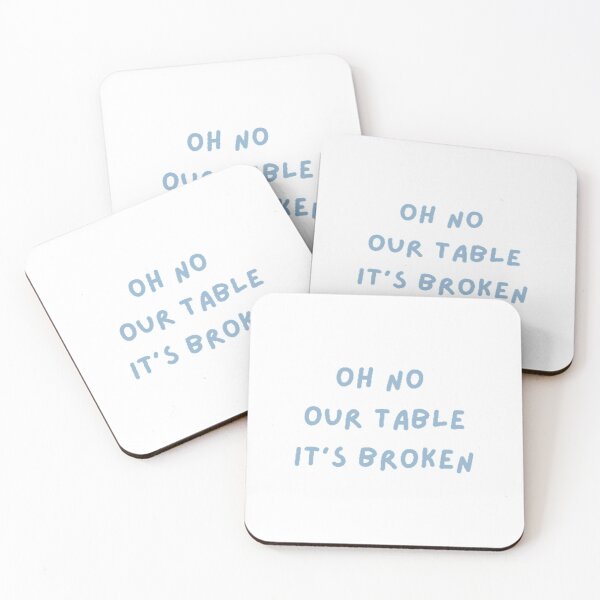 Item preview, oh no our table its broken funny tiktok tik tok sound trending viral tiktok meme bricks designed and sold by Sadhvika.
