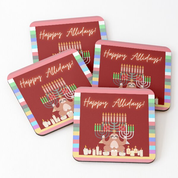 Item preview, Happy Allidays, Holiday Sloth, Inclusive Multicultural Holidays designed and sold by H3designs.