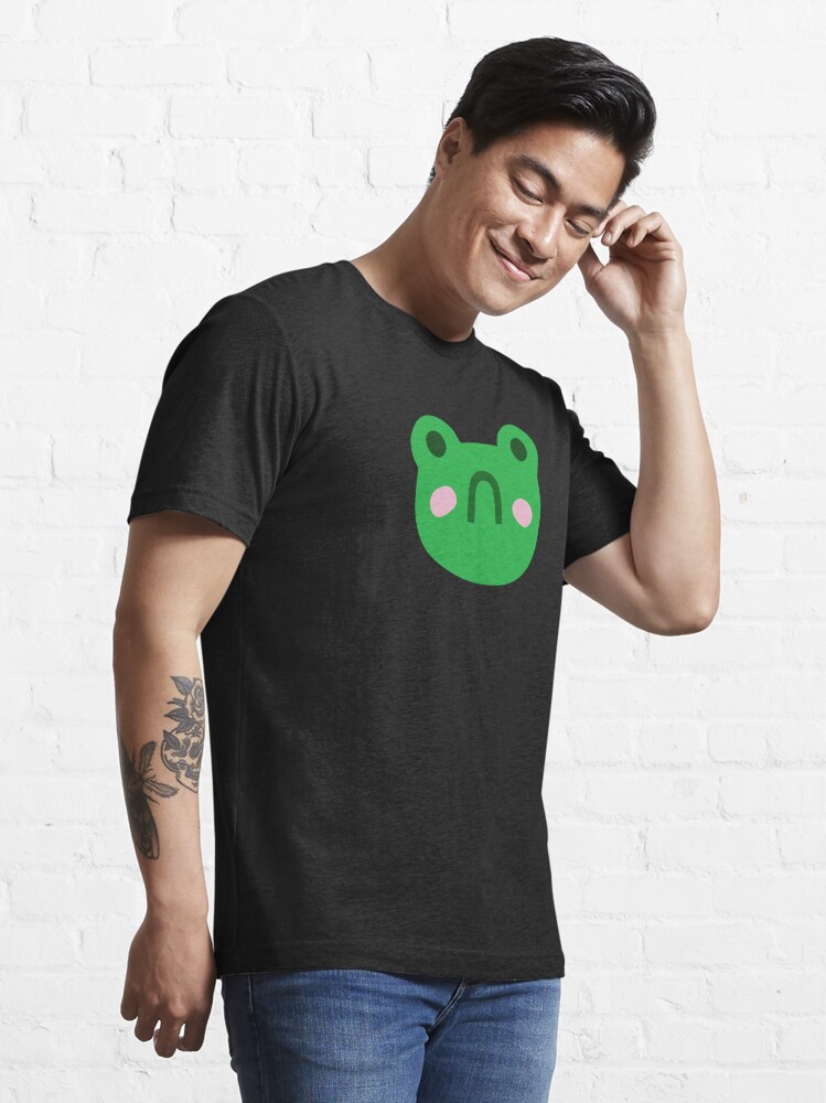 Sad Frog Kidcore with Black Background Essential T-Shirt for Sale